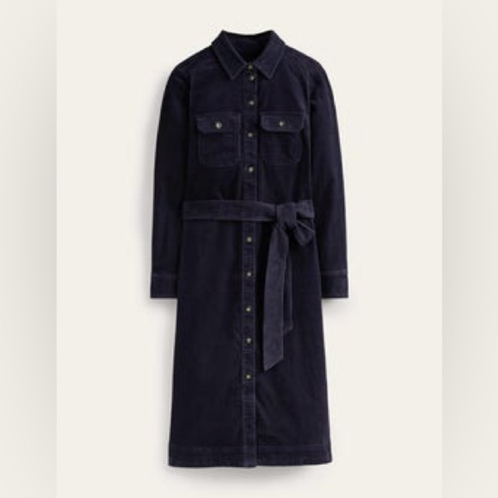 Boden Eloise Corduroy Midi Shirt Dress - Picture 4 of 13